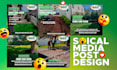 design social media post graphics for facebook, instagram