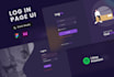 design web login page