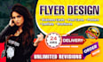 design  professional and eye catching flyers
