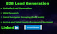 do b2b lead generation and tarageted propsect list building