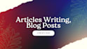 write your SEO optimized article or blog post