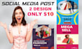 do social media post design facebook,instagram,linkedln,more