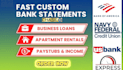 reconcile bank statement PDF to editable format