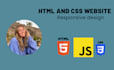 design and develop reponsive website using html css js php