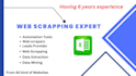 create web scraper using python beautiful soup , scrapy , selenium