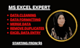 clean data, merge, organise and format excel sheet