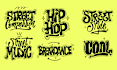 design dj, rap, edm, rave, producer, music logo