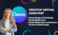 be your creative virtual assistant social media manager and create canva designs