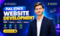 do full stack website development in mern, react js, next js, node js