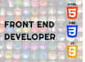 do frontend web development in HTML CSS and javascript