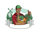 make a awesome vegetable farm logo with free source file