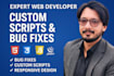 debug, improve and develop responsive PHP, HTML, CSS and js