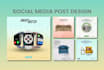 professional instagram post and social media post design