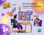 create a stunning 3d animated explainer video