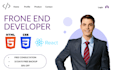 do front end web development in react and javascript