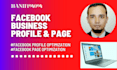 do face book business page create and full setup