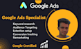 audit, set up, and manage google ads PPC campaign