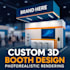 design an eye catching 3d exhibition booth and trade show stand