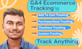 setup google analytics4, conversion tracking, ga4 ecommerce tracking any website