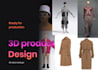 make a 3d product design mockup for your collection