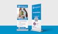 design roll up banner, retractable banner, pull up or stand banner