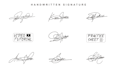 do personal real hand signature logo with video tutorial