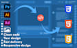 create a web page with HTML, CSS and js based on your design