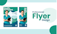 design attractive medical, product or business flyer