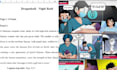 write script for your comic book, anime, novel, webtoon or manga