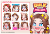 create cute and chibi twitch emotes and badges in bulk