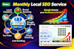 do result oriented SEO to rank top on google business profile