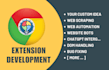 develop chrome extension, web automation bot, data scraper