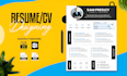 design a professional resume or CV