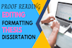 proofread and edit your research, synopsis thesis dissertation