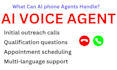develop ai receptionist that ask qualify questions for outreach do appointments