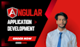 be angular developer, build front end web developer, website development