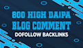 do 800 unique blog comments backlinks manually comments