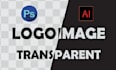 make a transparent background logo with a png file