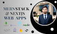 build web app as full  mern stack developer
