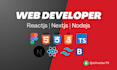 develop website using reactjs, nextjs, and nodejs