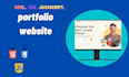 create a portfolio website from scratch with HTML,CSS