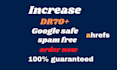 increase DR ahrefs 70 plus