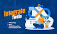 integrate twilio whatsapp, calls, voice, IVR, twiml
