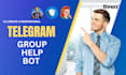 create a professional telegram group help bot