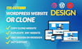 redesign wordpress website or duplicate, copy, clone website using elementor pro