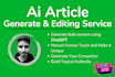 write bulk content for saas, local, ecom website for organic traffic as SEO VA