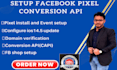 setup facebook pixel,conversation API, IOS 14, catalog, shop