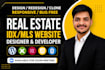 create a professional real estate website with idx and mls integration