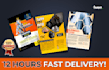design custom stylish fashion flyer and marketing materials