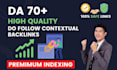 create high quality contextual SEO dofollow backlinks
